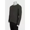 Men's straight jumper in green