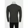 Men's straight jumper in green