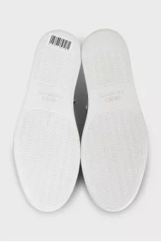 White sneakers with zippers