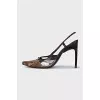 Snakeskin print shoes