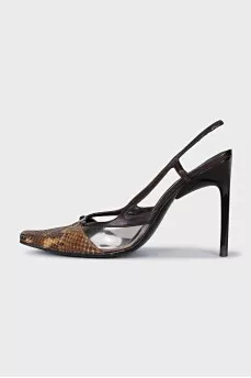 Snakeskin print shoes