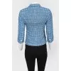 Checked tweed jacket