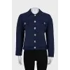 Straight cardigan with gold buttons