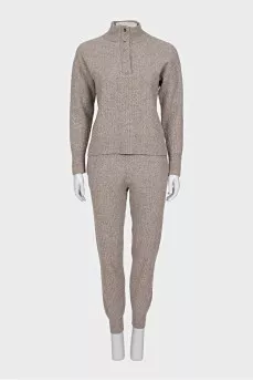 Gray wool suit