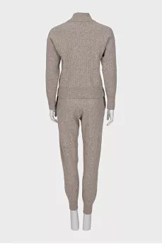 Gray wool suit