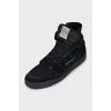 Men's sneakers made of textile and suede