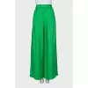 Wide green trousers