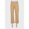 Men's brown straight-leg jeans