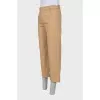 Men's brown straight-leg jeans