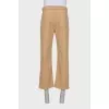 Men's brown straight-leg jeans