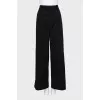 Wide-leg wool trousers