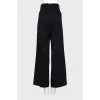 Wide-leg wool trousers