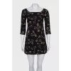 Dress with a key print