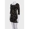 Dress with a key print