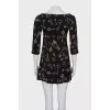 Dress with a key print