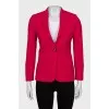 Fitted pink wool jacket