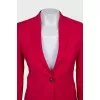Fitted pink wool jacket