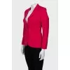 Fitted pink wool jacket
