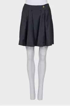 Gray wool skirt