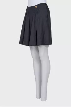 Gray wool skirt