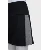 Black printed skirt