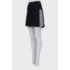 Black printed skirt