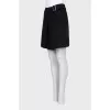 Wool skirt with a buckle