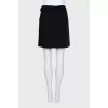 Wool skirt with a buckle