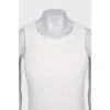 White sleeveless dress
