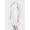 White sleeveless dress