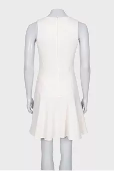 White sleeveless dress
