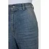 Paint stain effect jeans with tag
