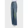 Paint stain effect jeans with tag