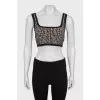 Printed wool top