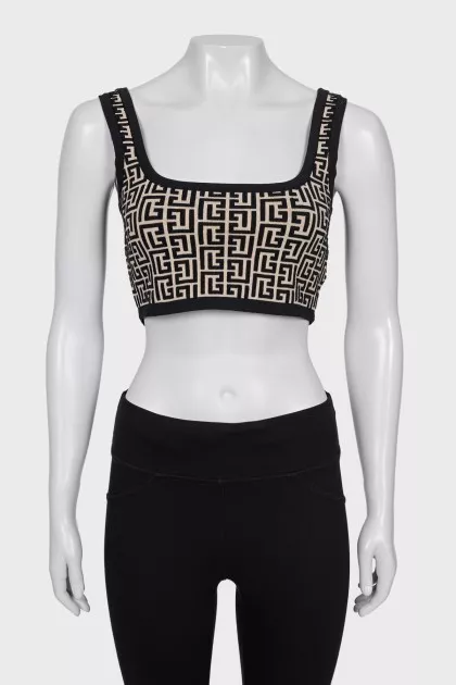 Printed wool top