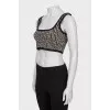 Printed wool top
