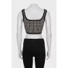 Printed wool top