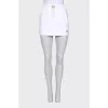 Mini skirt with gold logo