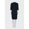 Straight-cut dress with a clasp