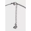 Silver necklace with crystals