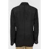 Melange double-breasted jacket