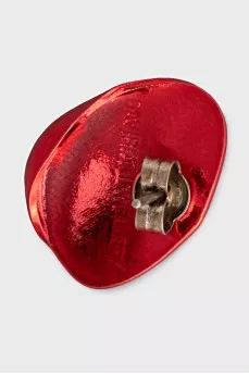 Red single earring