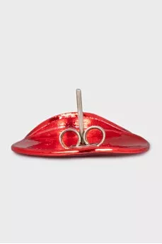 Red single earring