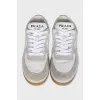 Sneakers with suede inserts