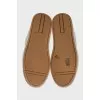 Sneakers with suede inserts