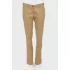 Low waist straight trousers