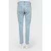 Star washed jeans with tag