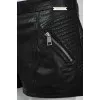 Leather mini shorts