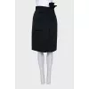 Skirt with a relief pattern