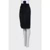 Skirt with a relief pattern